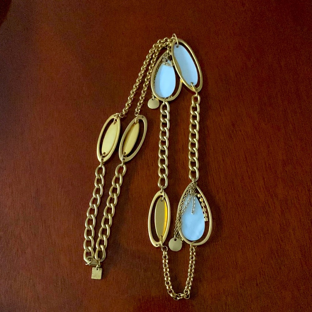 NW long gold color necklace